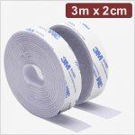 Quadrios 24CA323 pásek se suchým zipem, lepicí, háčková a flaušová část, (d x š) 3 m x 2 cm, bílá, 3 m – Hledejceny.cz