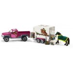 Schleich Pick-up s koňským přívěsem – Hledejceny.cz