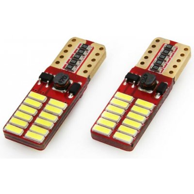 LED žárovky CANBUS 24SMD 4014 T10e (W5W) White 12V/24V – Hledejceny.cz
