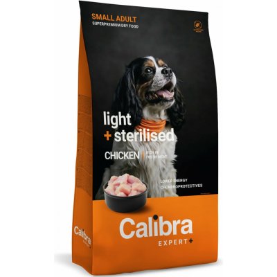 Calibra Dog Expert+ Adult Small Light & Sterilised kuřecí 1,5 kg – Hledejceny.cz