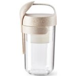 Lékué svačinový box se lžičkou Jar To Go Organic 600ml krémová – Zboží Dáma