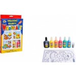 SMT Creatoys Okenní barvy 5x20ml s konturou se třpytkami + předlohy v krabici 16x26x2,5cm – Hledejceny.cz