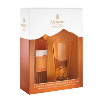 Ararat Brandy Apricot 35% 0,7 l (dárkové balení 1 sklenička)