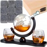 Sada na whisky karafa globus, sklenice a chladící kostky – Hledejceny.cz