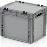 TBA Plastová Euro přepravka 400 x 300 x 320 cmmm s víkem – Sleviste.cz