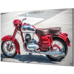 Glasdekor Ochranná deska stará motorka Čz - Ochranná deska: 60x90cm, Lepení na zeď: S lepením na zeď – Zboží Mobilmania