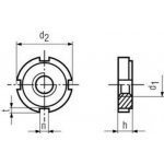 matice M30x1.5 14H se 4 zářezy DIN 1804 – Zboží Mobilmania