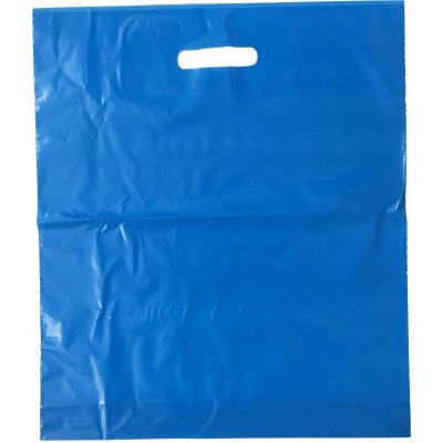 LDPE taška s průhmatem 45x38x5 modrá – Zboží Mobilmania