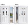 Venkovní dveře Soft Becca Sklo Nisip Bílá/bílá 200 cm