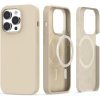 Pouzdro a kryt na mobilní telefon Apple Pouzdro Tech-Protect iPhone 14 Pro Silicone MagSafe Beige
