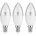 LIVARNO home LED žárovka, 2 kusy 3 kusy 4,9 W E14 svíčka transparentní, 3 kusy – Hledejceny.cz