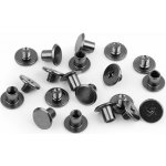 Sedlářský nýt šroubovací Ø10 mm - nikl černý (10 pár) – Hledejceny.cz