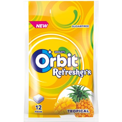 Orbit žvýkačky tropické ovocná žvýkačka ananas mango bez cukru 26 g – Zbozi.Blesk.cz