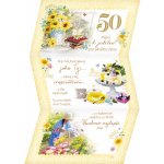 ARGUS Přání pro ženu k 50.narozeninám 15-5005c50 – Zboží Dáma