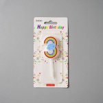 Dortisimo Svíčka duhová s obláčkem číslo 3 – Hledejceny.cz