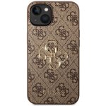 Pouzdro Guess PU 4G Metal Logo iPhone 14 hnědé – Zboží Živě