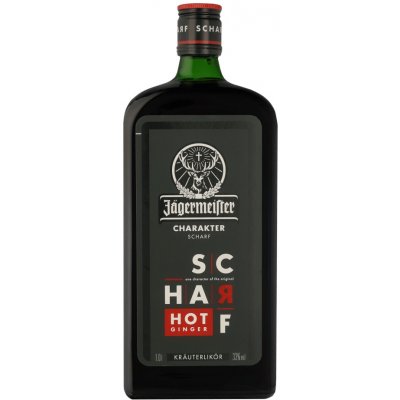 Jägermeister Scharf Hot Ginger 33% 1 l (holá láhev) – Zboží Dáma