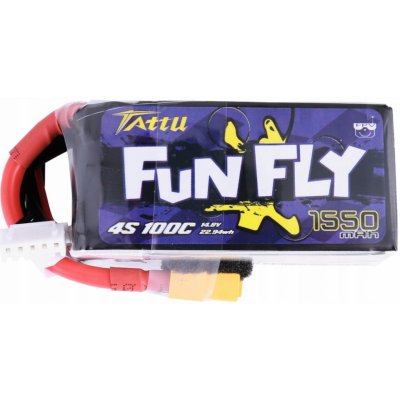 TATTU FunFly LiPo Series 4S 4S1P 100C XT60 Plug 14,8V 1550 mAh – Hledejceny.cz