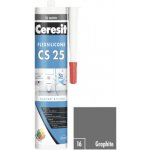 Ceresit CS 25 sanitární silikon 280 g graphite – Zboží Mobilmania