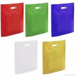 Taška igelitová s průhmatem LDPE ČERVENÁ – Sleviste.cz