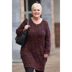 Italy fashion Vzorované šaty RIANA Bílá – Zboží Dáma