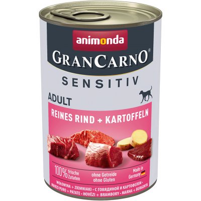Animonda GranCarno Adult Sensitive čisté hovězí & brambory 24 x 400 g – Zboží Mobilmania