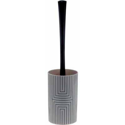 Spirella WC štětka GRAPHIC s bílo černou plastovou nádobou 40.07650 – Zboží Dáma