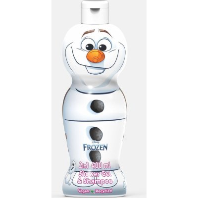 Air-Val Ledové království Olaf 1D sprchový gel a šampon 400 ml – Zboží Mobilmania