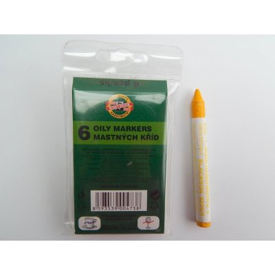 Koh-i-noor Křídy 8220/4 žluté mastné 2870 – Sleviste.cz