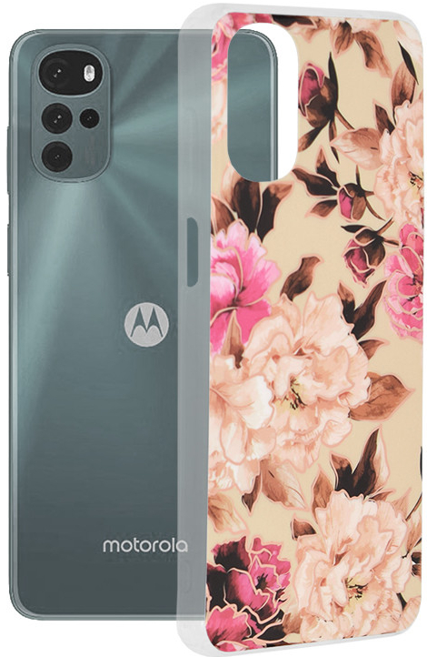 Techsuit - Marble Series Motorola Moto G22 / E32 / E32s Mary Berry Nude