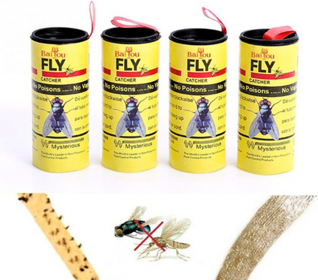 Mucholapka FLY CATCHER lepový pás na mouchy a komáry 4ks