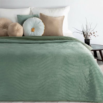 Design 91 PŘEHOZ NA POSTEL LUIZ10 200X220 CM ZELENÝ – Sleviste.cz
