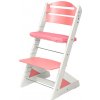 Dětský stoleček s židličkou Jitro rostoucí židle Plus bílo růžová