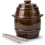 DURAmat Keramický soudek s poklicí,- farmařský 5l – Zboží Dáma