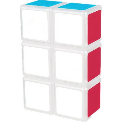 Qi Yi Cube Rubikova kostka Plochá 1x2x3 Bílý podklad