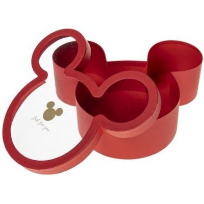 Flower Box Micky small – červená dárková krabička – Zboží Živě