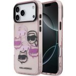 Karl Lagerfeld IML Multi K&CH Heads Zadní Kryt pro iPhone 17 Pro Max Pink – Zboží Mobilmania