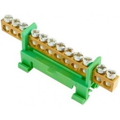 Eleman Nulovací a rozbočovací můstek (12 svorek) zelený – Hledejceny.cz