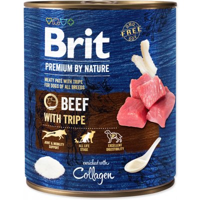 Brit Premium by Nature Dog Konzerva Beef with Tripes 6x800g