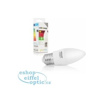 Whitenergy LED žárovka SMD2835 C37 E27 3W teplá bílá