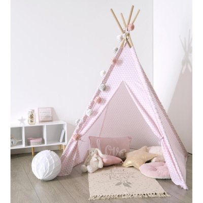 Atmosphera Teepee stan pro děti růžový – Zboží Mobilmania