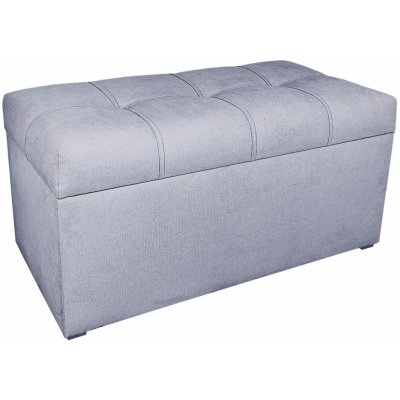 Well Done Taburet s úložným prostorem kostka 2 měkká 80x40 různé barvy Barva: 90 šedá – Sleviste.cz