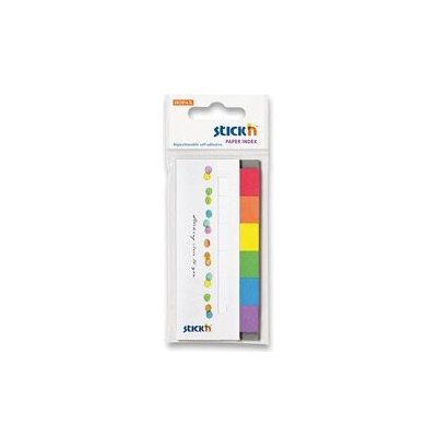 Hopax Stick'n Paper Index - samolepicí papírové záložky - 6 × 30 lístků, Rainbow – Zboží Dáma