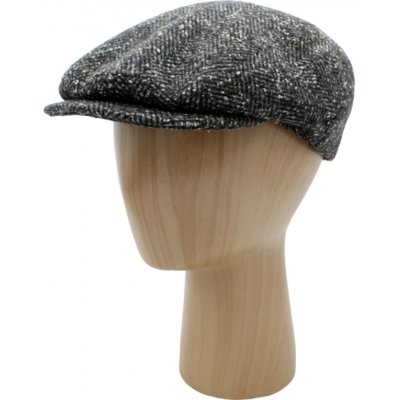 Fiebig Headwear since 1903 Tvídová bekovka s ušními klapkami tmavě šedá rybí kost – Hledejceny.cz
