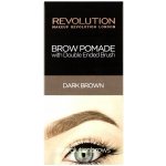 Makeup Revolution Gel na obočí Brow Pomade Dark brown 2,5 g – Hledejceny.cz