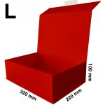 Skládací krabice PlusBox Red - L (320x220x100 mm) balení 5, 10 ks Velikost balení: 5 ks – Zboží Živě
