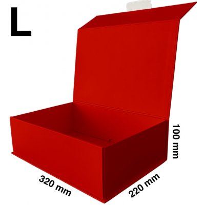 Skládací krabice PlusBox Red - L (320x220x100 mm) balení 5, 10 ks Velikost balení: 5 ks – Zboží Živě