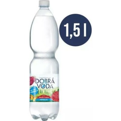 Dobrá voda Neperlivá s příchutí jahoda a malina 1,5 l – Hledejceny.cz