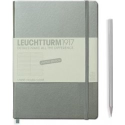 LEUCHTTURM1917 Notebook medium A5 lined silver