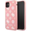 Pouzdro a kryt na mobilní telefon Apple Guess iPhone 12 Pro Max hard case Peony Collection růžové